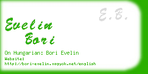 evelin bori business card